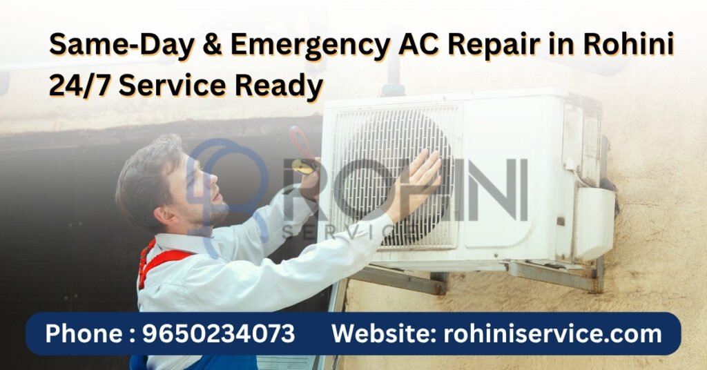 Emergency AC Repair in Rohini 24/7 Same‑Day Service